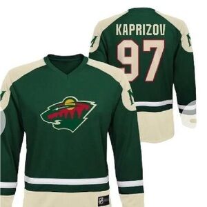 Wild Green Kaprizov #97 Hockey Jersey